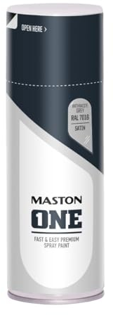 MASTON One Spuitlak Zijdeglans Antraciet Grijs (RAL 7016) 400 ml