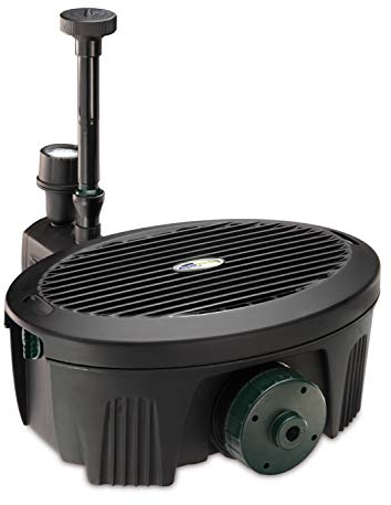 Estanque y Bomba de Agua, Filtro, clarificador UV, iluminación LED y Fuente, solución Todo en uno para un Estanque Limpio, Transparente y Bonito, para estanques de hasta 2000 litros.