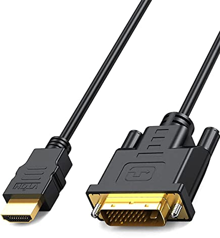 MMOBIEL HDMI zu DVI Kabel Adapter - Bidirektionaler DVI-D Dual Link zu HDMI Kabel Konverter Unterstützt alle hochauflösenden LCD und LED Displays, Monitore und Tv's 1080p High-Speed Gold Stecker - 2m