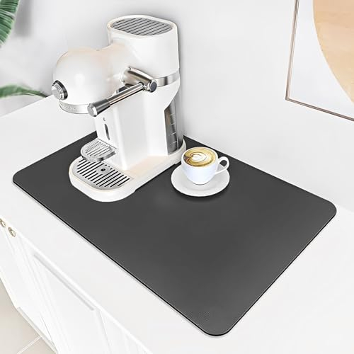 DMNQ Tappetino Assorbente Cucina, 30 x 40cm Tappetino Macchina Caffe Super Assorbente Tappetino Lavello Cucina Tappetino Scolapiatti Assorbente per Bancone Cucina Tappetino Scolapiatti