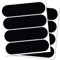 2 x Set Reflektierende Aufkleber für Motorradhelm, Universal Retro Fahrrad Aufkleber Reflektoren Helm Helmaufkleber Reflektierend, Schwarz Reflektor Nacht Sichtbarkeit Signalisierung für Motorrad (A)