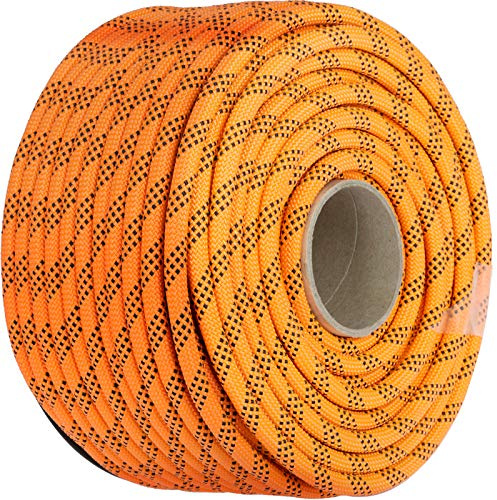 VEVOR Corda in poliestere intrecciato doppio 11,1 mm x 61 m, corda di ricarica multiuso resistenza alla rottura di 3810 kg, forza di lavoro di 762 kg per asciugare vestiti e fissare articoli per