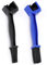 Ketten Reinigungsbürsten 2 Stück Kettenreiniger Bürste Set Kettenreinigung kettenbürste Sauberen Bürsten zum Reinigen für Auto- Motorrad-, Fahrrad- oder Rollerketten Chain Cleaner Brush (Schwarz Blau)