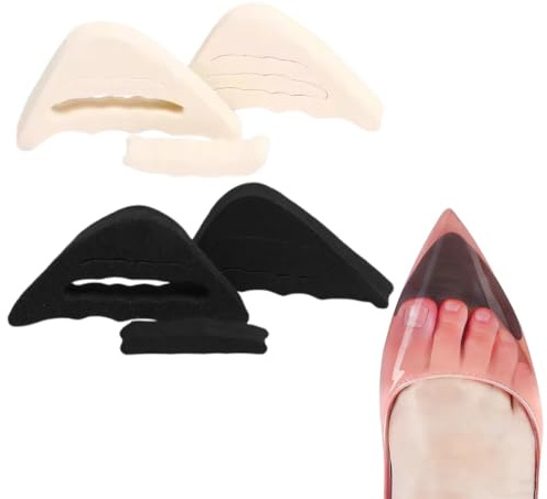 WUFKOP 2 Paia Riempitivi Regolabili per Scarpe，Inserti in Schiuma per Ridurre Numero e Prevenire Scivolamento, per Uomo e Donna, Tacchi Alti, Ballerine e Scarpe di Tutti i Giorni