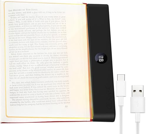 Lampada Da Libro Piatta, 18.5x15.3x2.2cm ABS Lampada Da Libro A Led A Piastra Piatta, Flat Book Light, Alimentazione A Batteria, Pannello Luminoso Per Adulti Che Leggono Di Notte