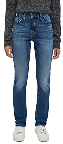 MUSTANG Women's Style Rebecca Slim Jeans, Blue (Medium Bleach 312), W28/L30 (Size: 28/30)