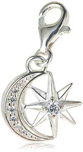 Thomas Sabo Damen Charm-Anhänger Stern & Mond Charm Club 925 Sterling Silber 1794-051-14