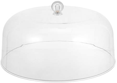 DOITOOL Acrylic Transparent Cake Dome Cover 9 Inch Food Cover Dustproof Dessert Display Dome for Home Party Picnic