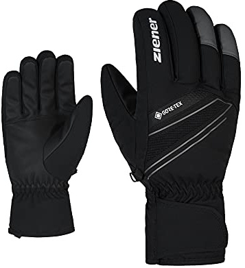Ziener Herren Gunar Ski-Handschuhe/Wintersport | wasserdicht atmungsaktiv warm Gore-Tex, black.magnet, 8
