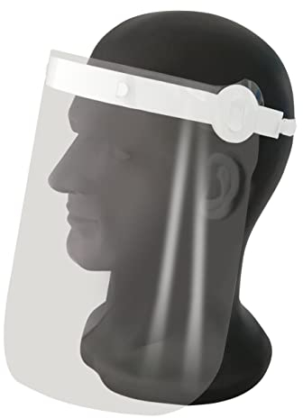 Gesichtsvisier aus Kunststoff, glasklar