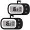 Termometro digitale per frigorifero, 2 pezzi, termometro digitale per congelatore, con display LCD, gancio e magnetico, funzione max/min, per casa, cucina, caffè (nero)
