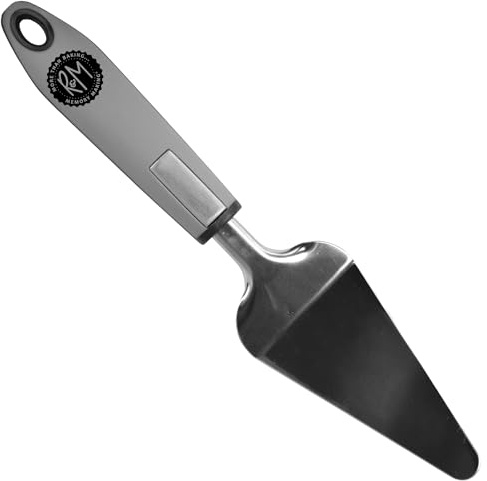 R&M Soft-grip Stainless Steel Cake Server for serving Cake, Pie, Pizza, Pastry