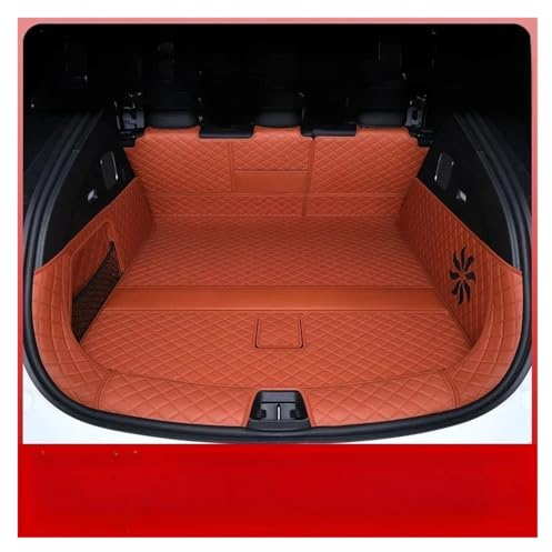 Tappetini Bagagliaio Per BYD Per Sealion 7 07 2024 2025 Tappetino Bagagliaio Rivestimento Per Baule Posteriore Tappetino Pavimento In Pelle Protezione Vassoio Tappetini Protezione Bagagliaio(Orange fu