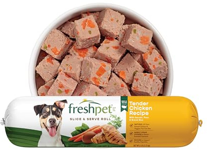 Freshpet Fresh Dog Food, Slice & Serve Roll, Tender Chicken Recipe, 6 lb.