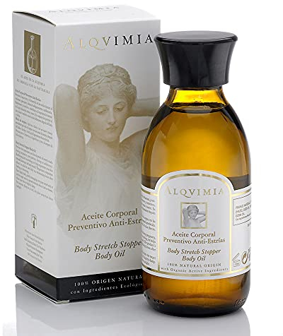 Alqvimia | Hautstraffendes Körper Öl | Feuchtigkeitsspendende Body Oil gegen Dehnungsstreifen | 150 ml