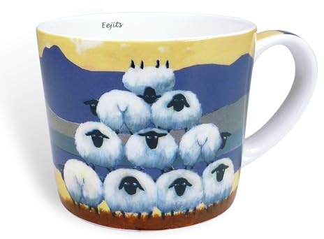Eejits Mug in Gift Box by Thomas Joseph - Sheep Coffee Cup