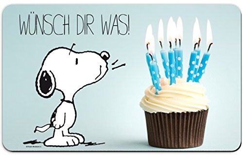 Peanuts Snoopy Collection - Brettchen Wünsch dir was!, 23,5 x 14,5 cm