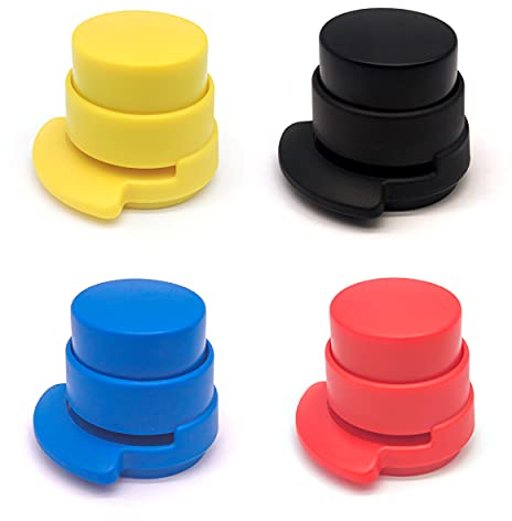 LTHERMELK 4 Stück Heftklammer, Papierbindung ohne Hefter Bürohefter, Tragbarer Mini Nadellose Hefter, für Büro Zuhause Studium, Klammerloser Hefter Schreibtischmodell