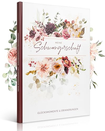 EULENTALER® Das Schwangerschaftstagebuch I Von Hebammen & Pädagogen gestaltet I Hangemalte Illustrationen I Tagebuch für deine Schwangerschaft zum eintragen I Geschenkidee für werdende Mütter