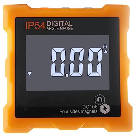 Lancoon Digital vinkelmätare, Finder lutningsmätare med LCD-skärm 4 sidor magneter plastmått för bordssågblad träbearbetning snickare