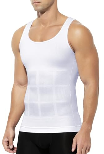 Casey Kevin Canotta Contenitiva Uomo Compressione Snellente Intima Uomo Elasticizzato Fitness Canottiera Dimagrante Pancia Canotta Shapewear