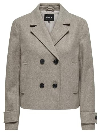 ONLY Cappotto femminile ONLFREJA Cappotto, Meringa Mocha. Dettagli: mélange, L