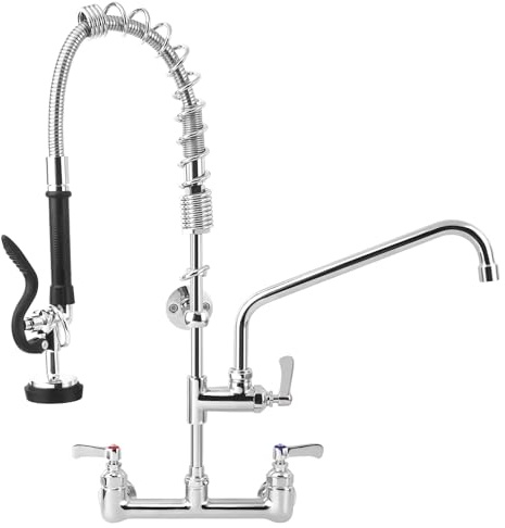 BZIMAK 25 Height Commercial Faucet with Sprayer Commercial Sink Faucet