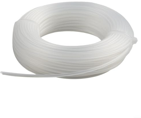 Filo di ricambio in nylon per tosaerba da giardino, lunghezza 20 m, diametro 1,6 mm, diametro 2,0 mm, bianco trasparente (2 mm)