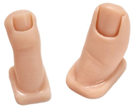 Fejktånagelsmannekäng,Mjuk och realistisk modell | Manikyrövningsmodell för nagelvård | För manikörer, hemsalong, studio, träning, fotvård