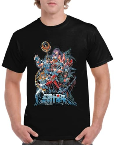 the Fan Tee Camiseta de Adulto de Hombre Dibujos Animados Zodiaco Caballeros de Atenea 162 S