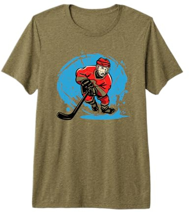 Uomo Disco da Hockey su Ghiaccio per Ragazzi Maglietta Premium