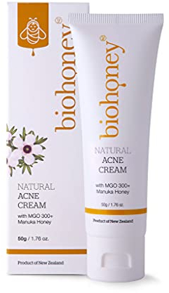 Manuka natürliche Aknecreme Naturkosmetik - Pickel Creme mit Manukahonig 300+ MGO