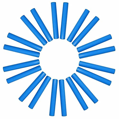 A-Star Blue Wood Claves, 20cm - Pack de 10 Paires - Bâtons de Rythme Portatifs, Instrument de Percussion en Bois