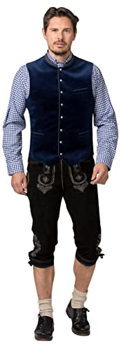 Stockerpoint Lorenzo - Chaleco tradicional para hombre, añil, 50