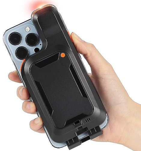 MUNBYN Bluetooth Barcode Scanner Tragbar Back Clip QR 1D 2D Bar Code Kabellos Leser with 3000mAh Rechargeable Battery für Smartphone iPhone