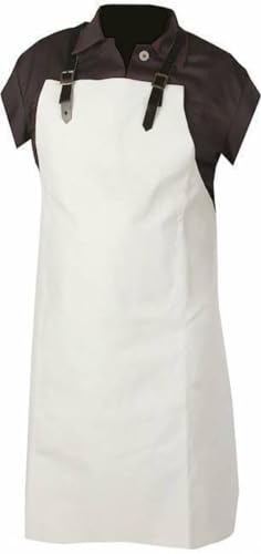 STM Der Meisterladen Tablier de soudeur en cuir fendu 80 x 100 cm, gris, taille unique