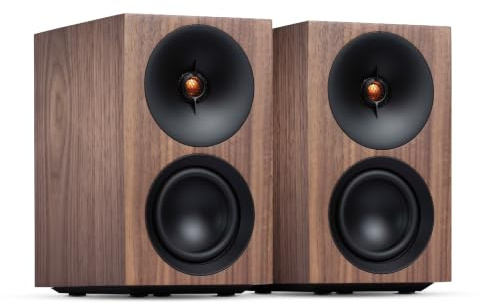 Cambridge Audio L/R S – 100W Compact Active Stereo Speakers with Built-in Amplifier, aptX HD Bluetooth, USB Audio, Aux & Optical Inputs, Subwoofer Output, Remote Control & Room Positioning – Walnut