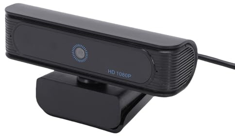 Denash Webbkamera för Ansiktsigenkänning, 1080P FHD 2MP USB-webbkamera med 120° Vidvinkelobjektiv och Inbyggd Mikrofon, Stöd för Bärbar Dator med 11 10