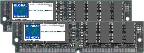 32MB (2 x 16MB) DRAM SIMM MEMORY RAM KIT COMPATIBLE WITH CISCO 7000/7500 SERIES ROUTERS 1 & 2 RSP (MEM-RSP-32M)