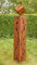 Gartendekoshop24 – Gartendeko Rost Säule, 125 cm, mit Rost Würfel und Muster. Tolle Garten Rostsäule aus Edelrost, handgefertigte Metallarbeit, für draußen. Geschenkidee Rost Säule. -