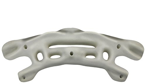 ALPIDEX Trainingsboard Griffbrett 53 x 20 cm Hangboard Fingerboard Griffboard, Farbe:weiß