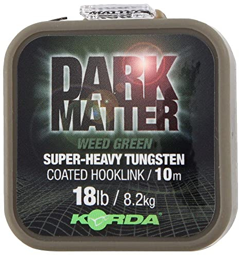 Korda Dark Matter Tungsten Coated Braid, 18lb 10m, Gravel Brown, Tough Super-Heavy, Easy Strip, Versatile Coating, Choice of Colours