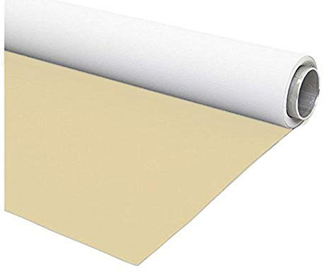Fondart - Toile de Fond pour Photographie et Vidéo, Arrière-Plan Photographique Professionnel Réversible, Beige - Blanc, 150 x 305 cm