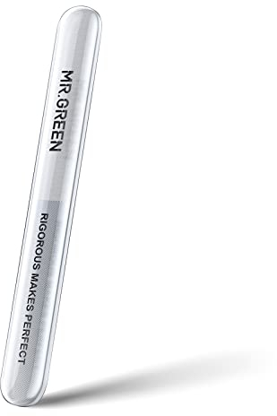 Lima per unghie in vetro, bilaterale, lavabile, adatta per unghie naturali e unghie acriliche