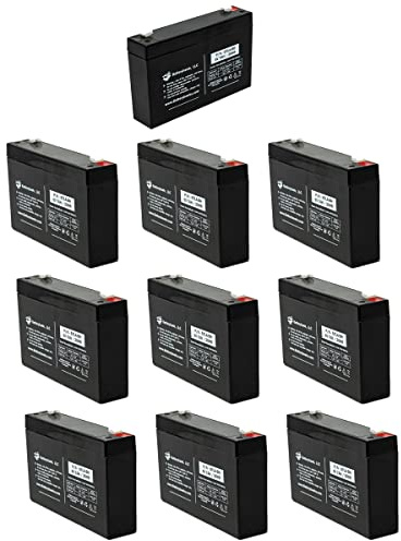 Battery Hawk (10 Pack) UB670 ELB0607 ELB-0607 ELB0608 ELB-0608 Sealed for Exit Sign Emergency Light Lead Acid 6V 7AH SLA