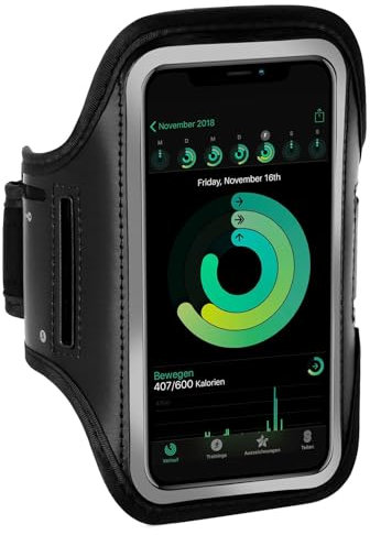 ONEFLOW Brassard de sport pour Samsung Galaxy A35 5G avec fenêtre tactile, brassard pour téléphone portable pour le sport et l'extérieur, support de téléphone portable pour le bras, sac de course