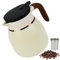 KNGNGK 1.1L Caraffa Termica per Caffè, Caraffe per Bevande Calde, Caraffa in Acciaio Inox 316, Brocca Termica 1.1 Litri, Caraffa Isolata con Colino Staccabile per Caffè Tè Acqua Bevanda (Bianco)