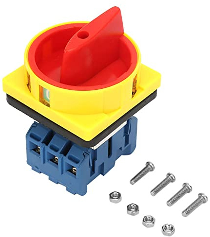 Lastschutzschalter Schalter 3-polig 2-Position 25A/32A Nocken Ein Aus Netzschalter Universa Ersatzschalter Schalter Not-Aus-Schalter Not-Aus-Klappe (25A)