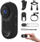 NinjaCam Mini Action Cam, 1080P Bodycam, 360° Telecamera Casco Moto, Vlog Camera, Mini Videocamera, Telecamera Moto Portatile, Fotocamera con Schermo, Actioncam per Moto Esterno