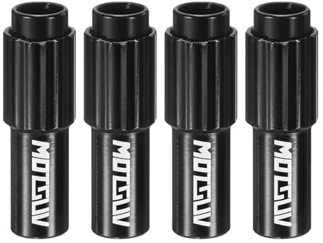 QUARKZMAN 4Pcs Regolatore Cavo Bici Inline In Lega Di Alluminio Connettore Cavo Freno E Cambio Regolatore Tensione Cavo Indexed Inline Con Viti Per Mountain Bike E Bici Da Strada Nero